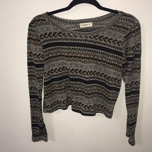 Vintage slightly cropped long sleeve tee